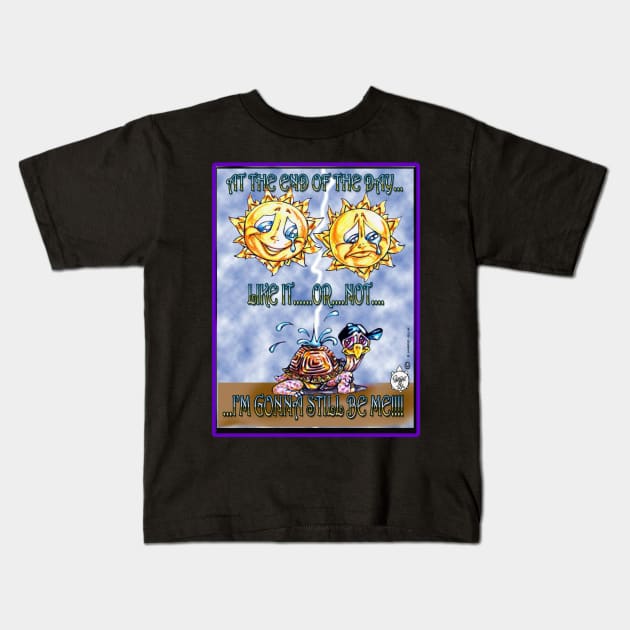 SUNNY TEARS ON A TORTOISE'S BACK Kids T-Shirt by DHARRIS68